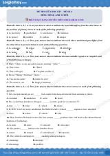 Đề số 4 - Đề kiểm tra giữa kì 2 - Tiếng Anh 11 mới
